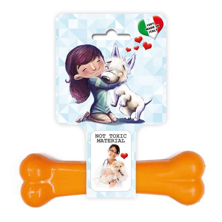 Bone Shaped Dog Teether Big Size 18.5×4×2 - Gray