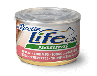 Tuna with Shrimp 150 g Wet Food for Cats Life Cat - 12 pieces