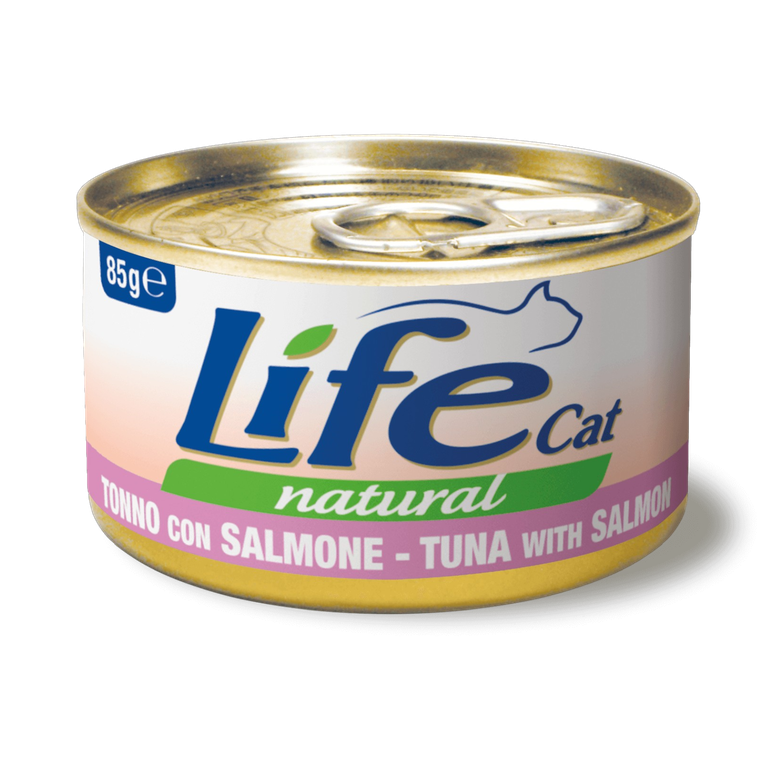 Tuna With Salmon 85 g Wet Food for Cats Life Cat Cans - 85 Gram