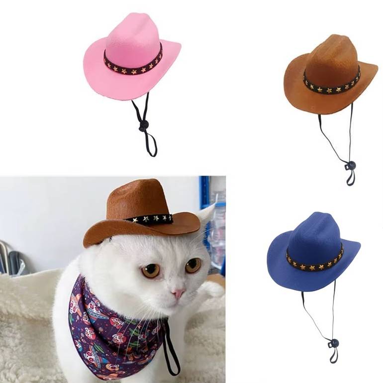 Cowboy Hat For Pets - Red