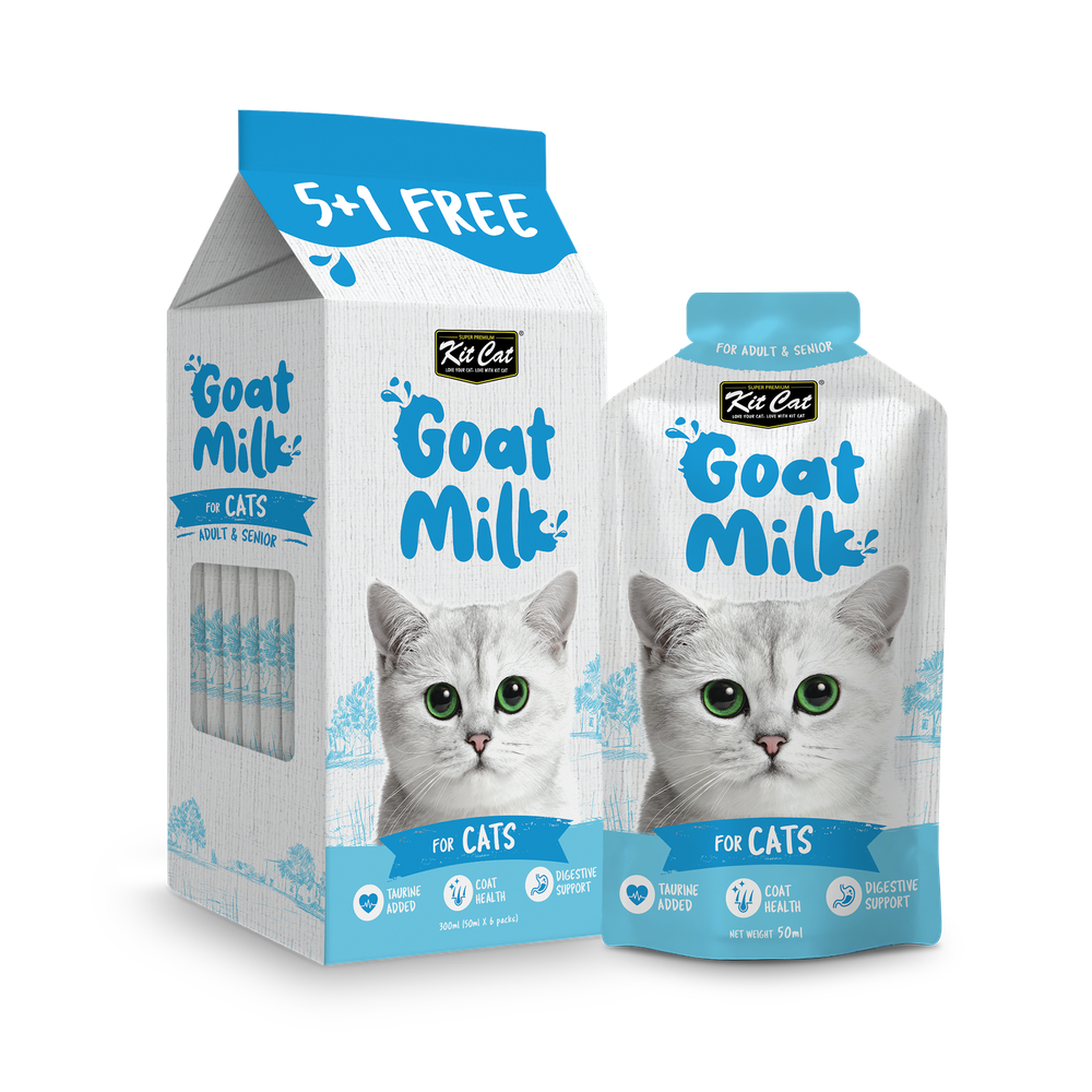 Liquid Goat Milk (5+1)x50 ml for Adult Cat Kit Cat