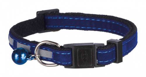 Cat Collar Reflective with Bell Trixie - blue