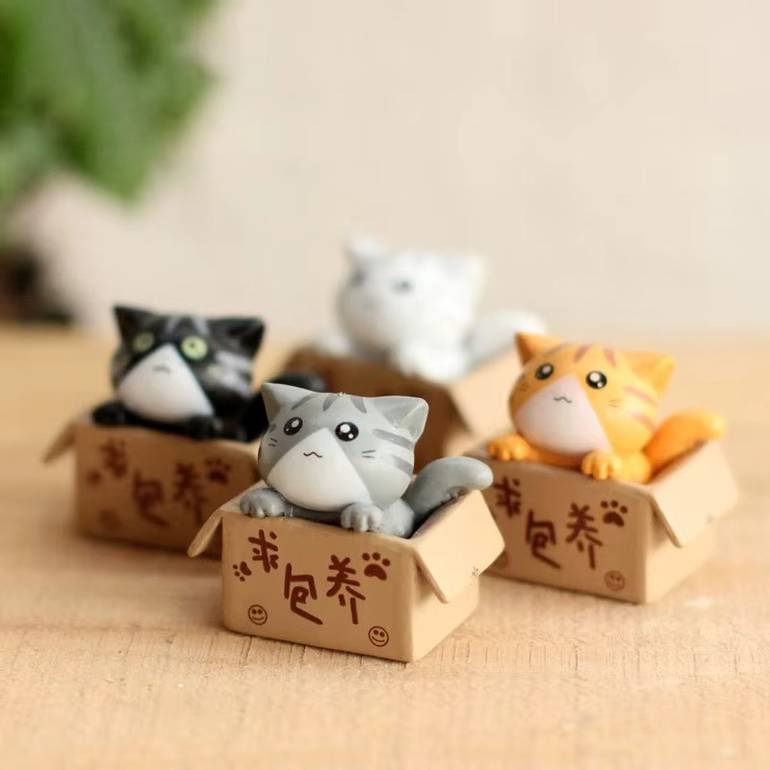 Sad Cat Doll - Gray