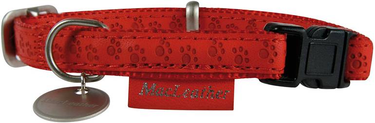 Zolux collar Mac Leather - Red
