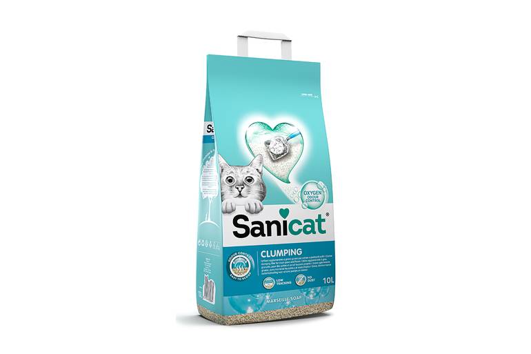 Cat Litter Clumping with Marseille Soap Scent Sanicat - 10 L
