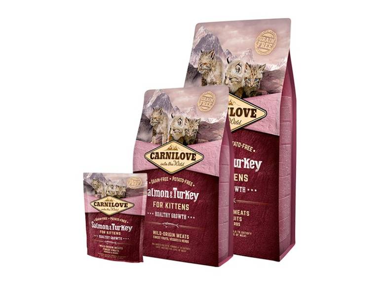 Kitten - Salmon & Turkey Dry Food Carnilove - 400 G