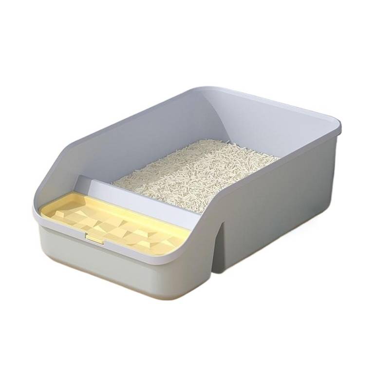 Open Litter Box With Storage And Scoop For Cats 49×28×15 cm - Green