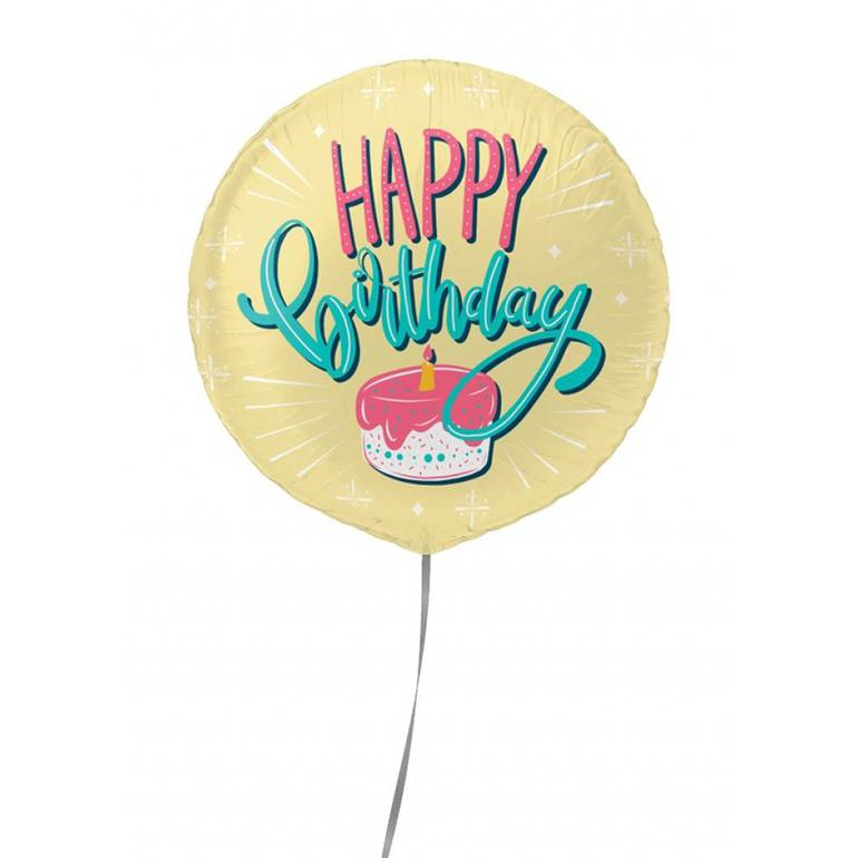 ‏®TheBalloonFactory بالون بعبارة ( Happy Birthday )