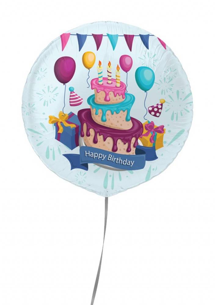 ‏®TheBalloonFactory بالون بعبارة ( Happy Birthday )