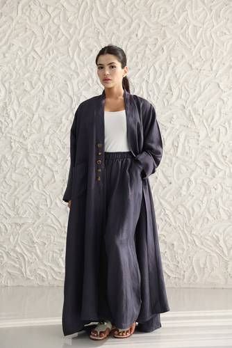 Pant Violet Marine Doré