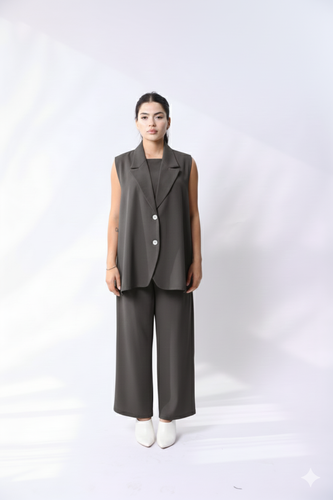 Vest Fluidité | Gris Amélie  