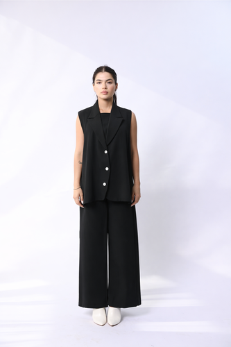  Vest Fluidité | Noir Élise