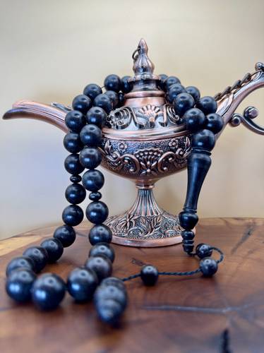 سبحة خشب الأبنوس 