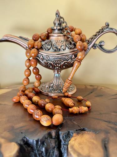 سبحة خشب وحيد القرن 
