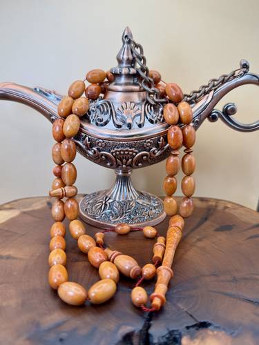 سبحة خشب وحيد القرن 