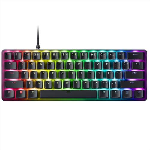 كيبورد Razer Huntsman Mini Analog - 60% Gaming Keyboard With Analog Optical Switches (Analog Optical Switches, Doubleshot Pbt Keycaps, Detachable Type-C Cable) Us Layout | Black 