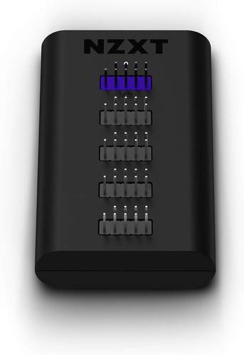 NZXT Internal USB Hub 3 - AC-IUSBH-M3-4 Internal USB 2.0 Ports - 3M Dual Lock Tapes - Magnetic Body - موزع