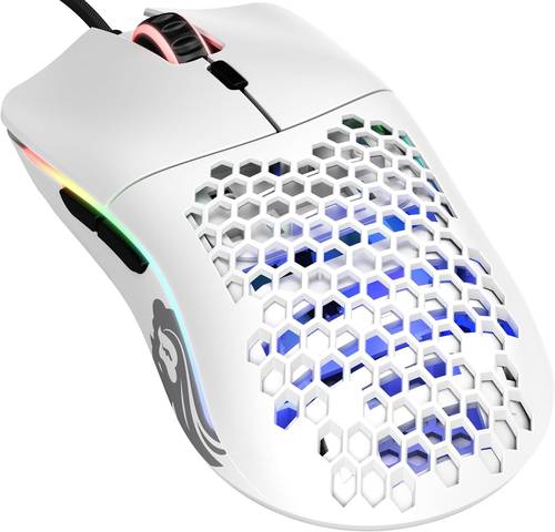 ماوس موديل او من جلوريوس (ابيض غير لامع) 67 غرام USB
