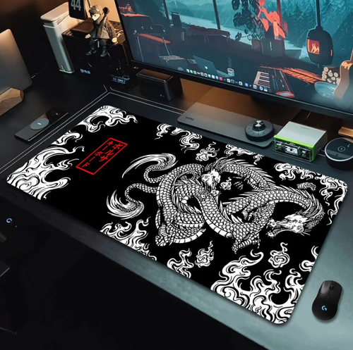 Mousepad Dragon Black 400x900x3mm 