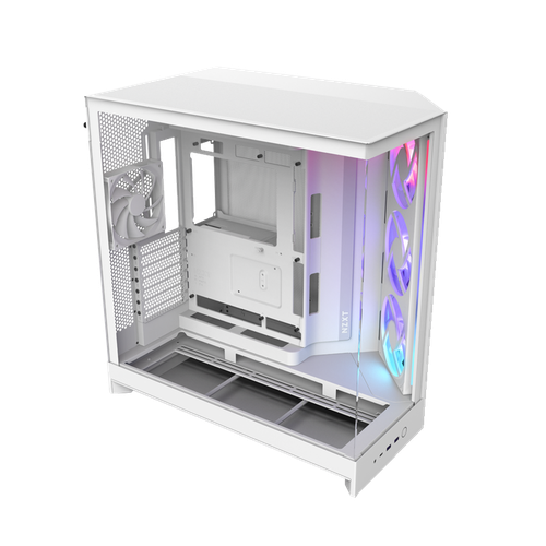 صندوق أبيض NZXT H9 Flow RGB (2025) – Dual Chamber – 420mm Radiator