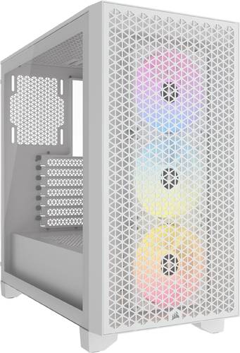 صندوق أبيض Corsair 3000D RGB Airflow – Mid-Tower – 3x AR120 Fans