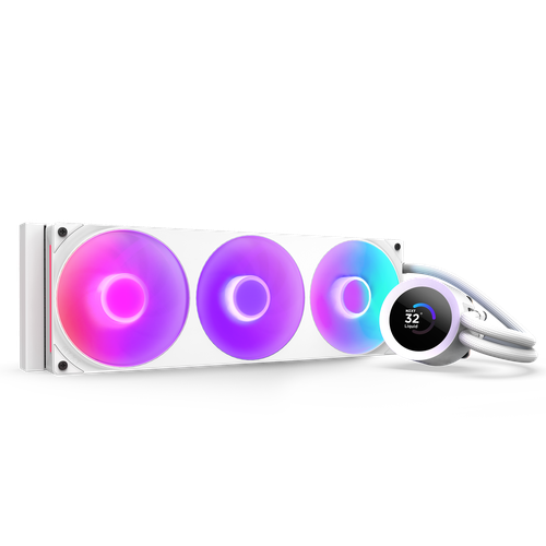NZXT Kraken Plus 360 RGB - AIO CPU Liquid Cooler - 360mm Radiator - F360 RGB Core Single Frame Fan - 1.54
