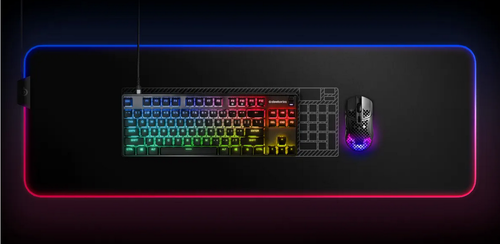 سماعات SteelSeries Apex 9 TKL - Mechanical Gaming Keyboard – Optical Switches – 2-Point Actuation – Compact Esports Tenkeyless Form Factor – Hotswappable Switches - American QWERTY Layout