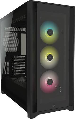 صندوق أسود Corsair iCUE 5000X RGB – Mid-Tower – Tempered Glass