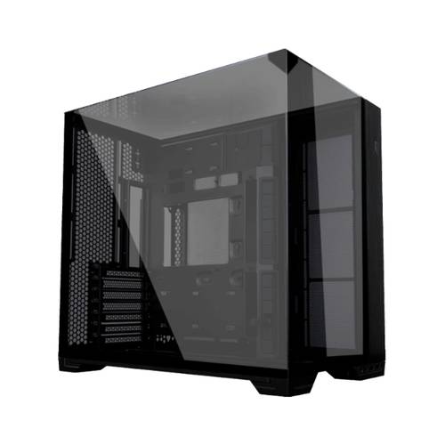ليان لي صندوق كمبيوتر Lian Li O11 Vision Compact Black-Steel-Tempered Glass ATX Mid Tower Computer Case-Back Connect Support-O11VPX
