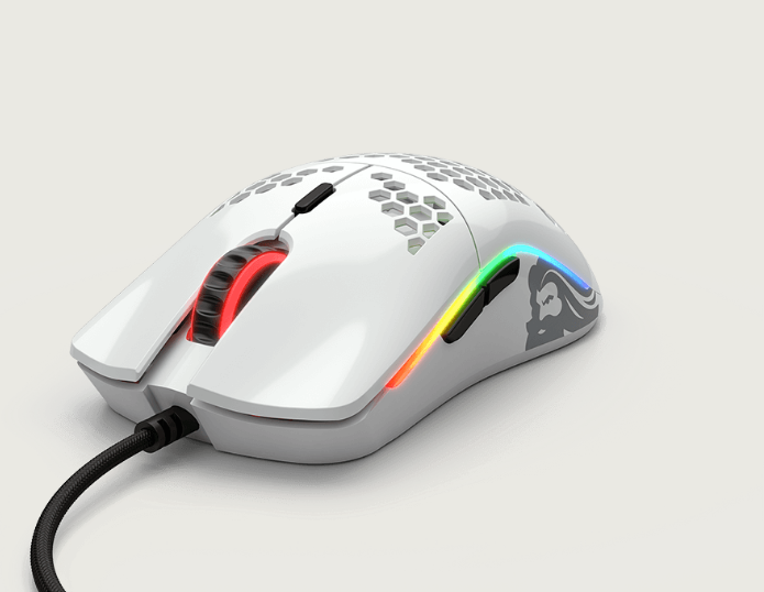  ماوس أبيض  Glorious Gaming Mouse Model O  - Glossy White