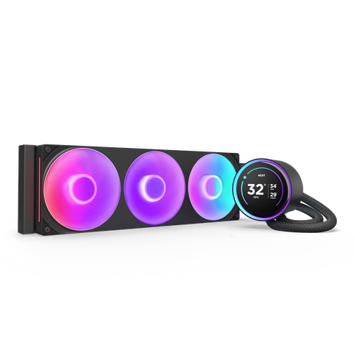 مبرد NZXT Kraken Elite Black 360 RGB - AIO CPU Liquid Cooler - 360mm Radiator - F360 RGB Core Fan - Customizable 2.72