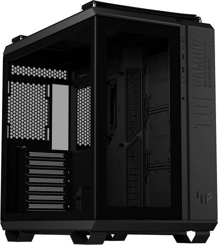 صندوق أسود ASUS TUF Gaming GT502 – ATX Mid-Tower – RGB Front Button – USB-C