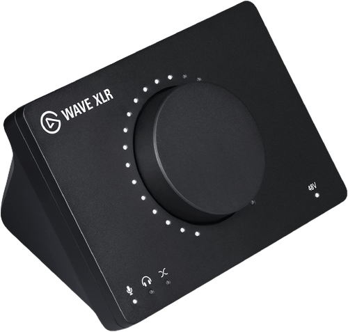 Elgato Wave XLR - Audio Mixer and 75 db Preamp for XLR Mic to USB-C, Control Interface with 48V Phantom Power, Tap-to-Mute, Recording, Podcasting on Mac and PC