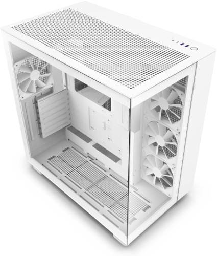 H9 Flow  Dual-Chamber Mid-Tower Airflow Case صندوق  أبيض