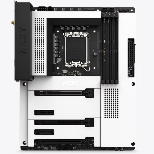 NZXT N7 Z790 Motherboard اللوحة الام اللون ابيض- N7-Z79XT-W1 - Intel Z790 chipset (Supports 12th &13th Gen CPUs) - ATX Gaming Motherboard - WiFi 6E connectivity - Bluetooth - 