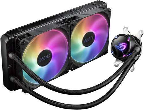 مبرد معالج اسوس ال سي  2 280 استريكس اي ار جي بي   ASUS ROG STRIX LC II 280 ARGB AIO, Black, 90RC00C1-M0UAY0 -CPU Cooler Asus LC ll 280 Strix ARGB
