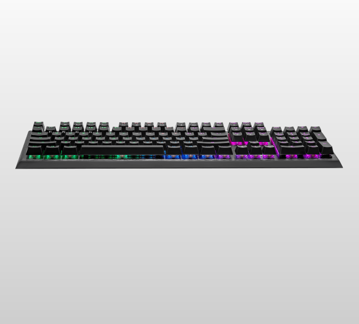  كيبورد Cooler Master MK730 Gaming Mechanical Keyboard with Brown Switches, Cherry MX, RGB  Lighting and Rest 