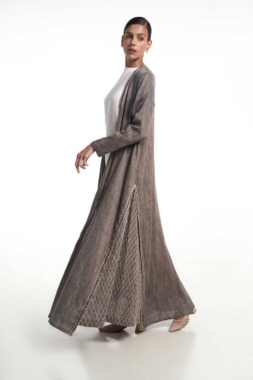 Sides Embroidery Abaya