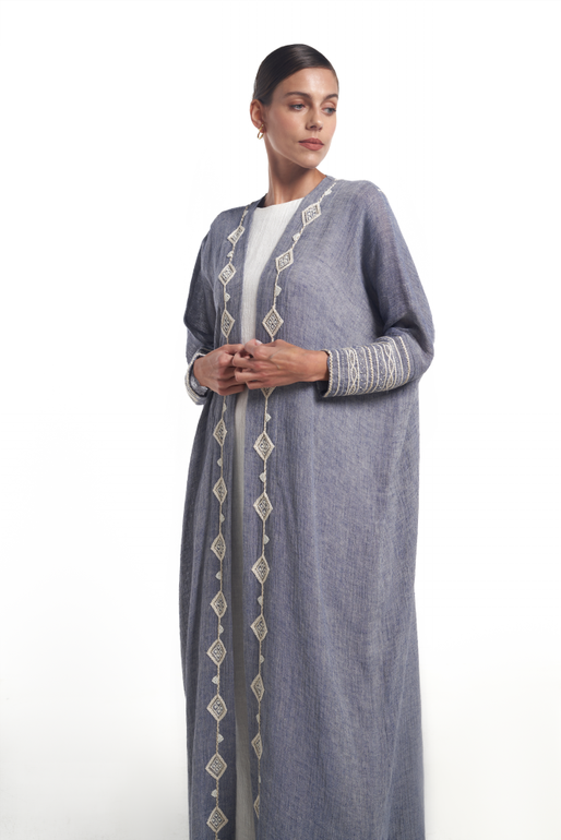 Bisht Threads Embroidery Abaya