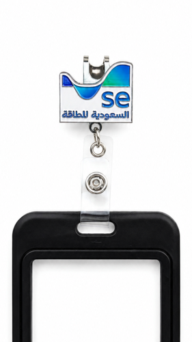 حامل بطاقة معدني السعودية للطاقة