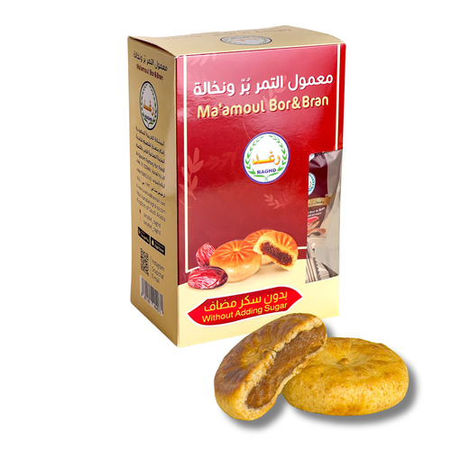 Maamoul dates wheat flour and bran without added sugar, carton packet, 400 grams