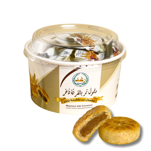 Maamoul with cinnamon, round package, transparent cover paper, 350 grams