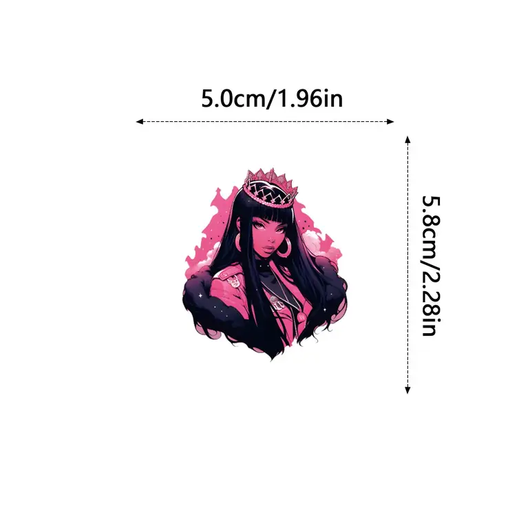 60Pcs/Pack Nicki Minaj Stickers Decals Phone Scrapbook Skateboard Suitcase Refrigerator Graffiti Aesthetic Stickers 100K+ simil