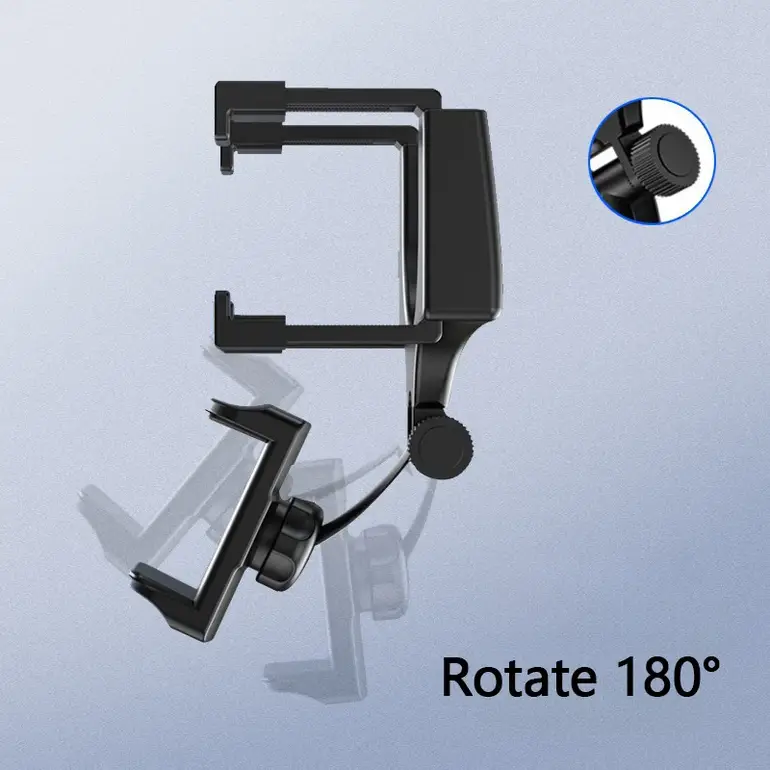 Universal Car Phone Holder Magnetic Rotatable Adjustable Rearview Mirror Navigation Stand Auto Interior Accessories