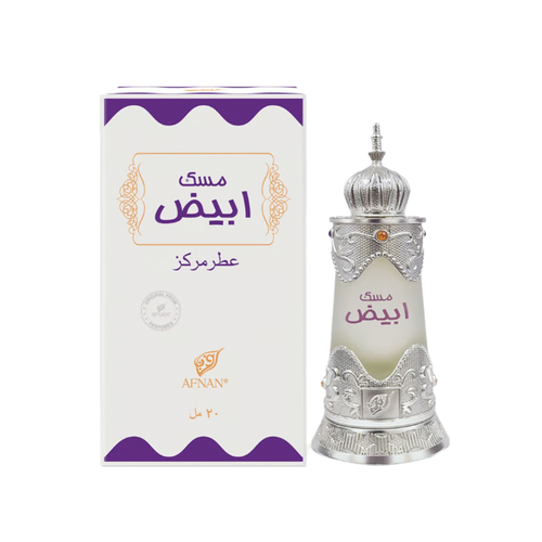 دهن مسك ابيض زيت عطري مركز 20مل افنان