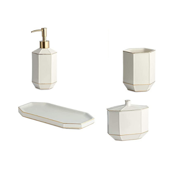 iMucci Faux Marble 4PCS Bathroom Accessories Set - Toothbrush Holder and  Soap Dispenser Soap and Lotion Set Tumbler Cup price in Saudi Arabia,  Saudi Arabia