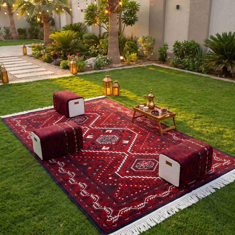 عرض السجاد الكبير + 3 مراكي مجانا  - كاشان - 200*300 - سدو