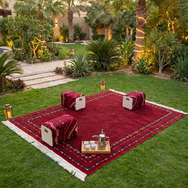 عرض السجاد الكبير + 3 مراكي مجانا  - السدو - 200*300 - كاشان