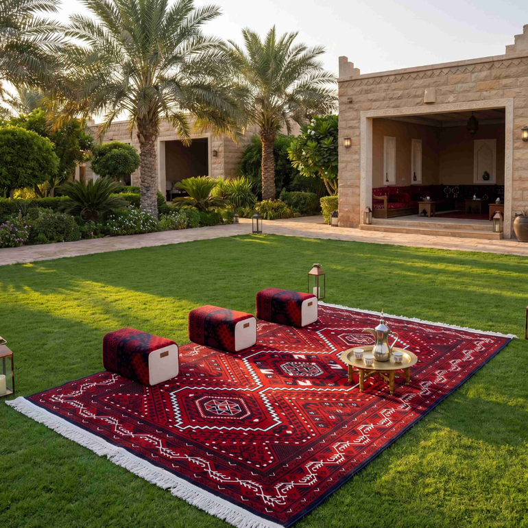 عرض السجاد الكبير + 3 مراكي مجانا  - كاشان - 200*300 - خان محمدي