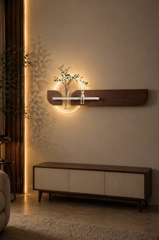 تصميم جداري فاخر بطابع فني عصري